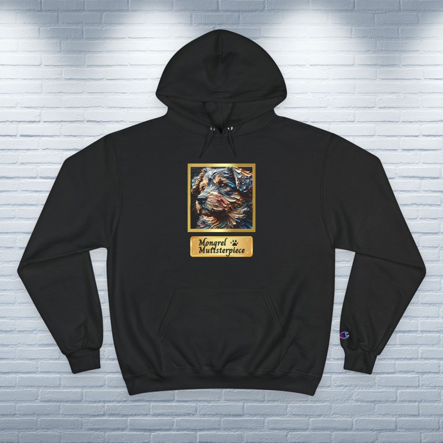 Champion Hoodie Mixed Breed Rescue Dog Mongrel Dogful Gift Pet Apparel Funny Unique Retro Style Pride Fashion Dog Mom Dad Unisex Unique