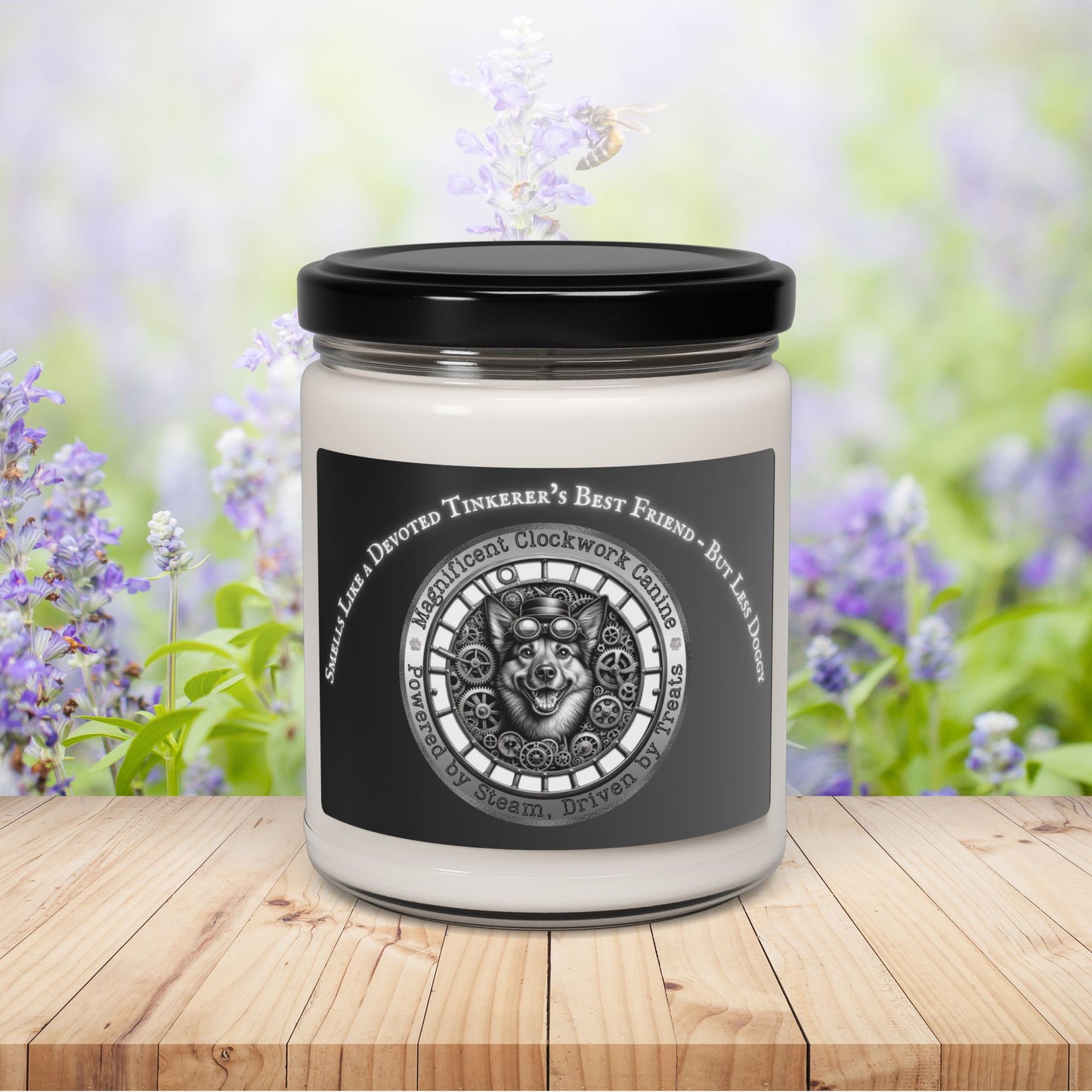 Candle Funny Steampunk Mixed Breed Dog Gift Scented Soy Candle Rescue Mutt Dogful Best Friend Victorian Canine Home Decor for Dog Parents