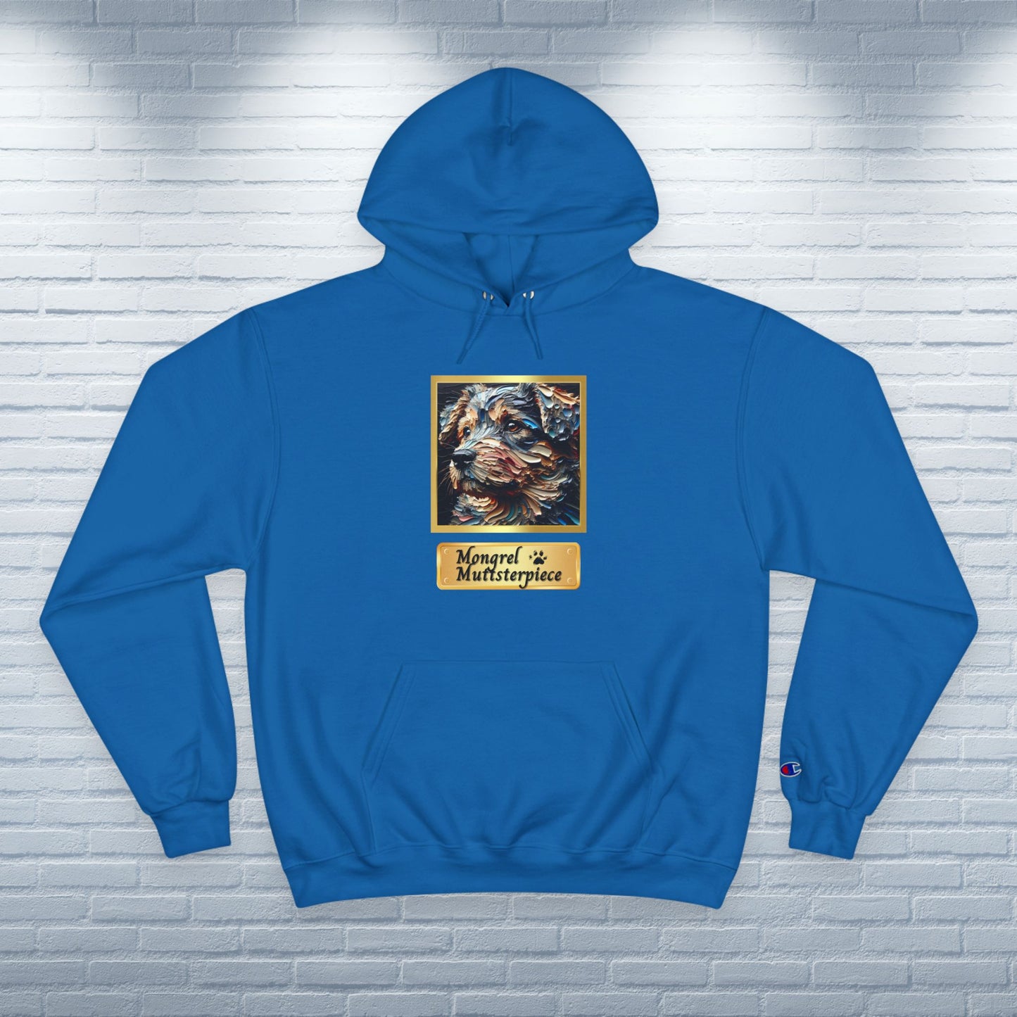Champion Hoodie Mixed Breed Rescue Dog Mongrel Dogful Gift Pet Apparel Funny Unique Retro Style Pride Fashion Dog Mom Dad Unisex Unique