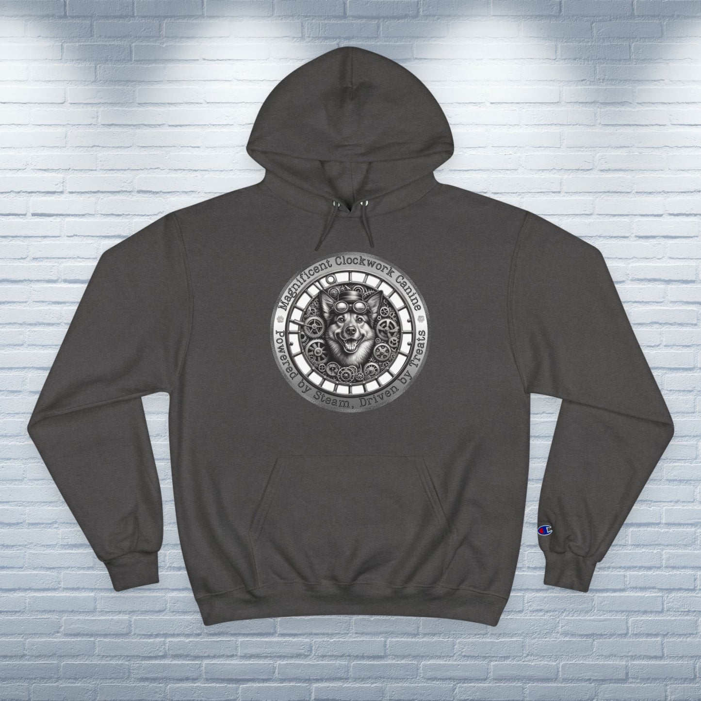 Champion Hoodie Mixed Breed Rescue Dog Mongrel Dogful Steampunk Victorian Canine Gift Quirky Pet Apparel Unique Mutt Lover Cat Mom Dad