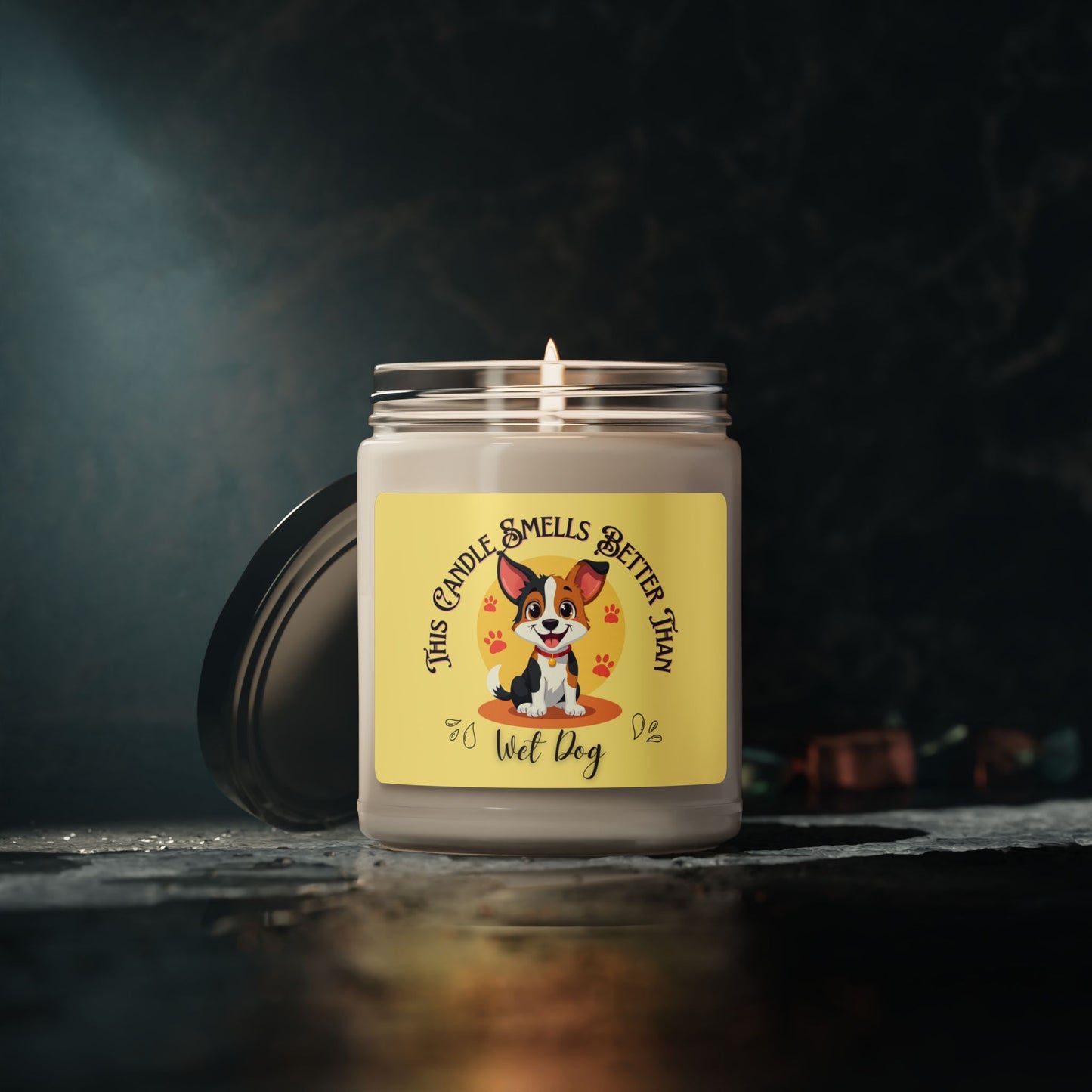 Candle Scented Soy Candle Mixed Breed Dog Funny Mutt Gift Rescue Dog Decor Adoption Gift Unique Present for Pet Lovers and Dog Parents