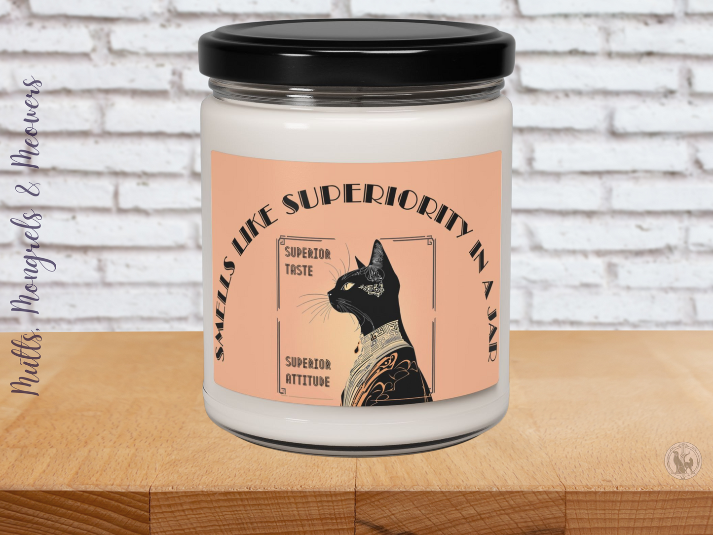 Candle Whimsical Scented Art Deco Soy Candle Cat Themed Catful Cat Lover Gift Elegant Feline Home Decor Sarcastic Style for Cat Parents