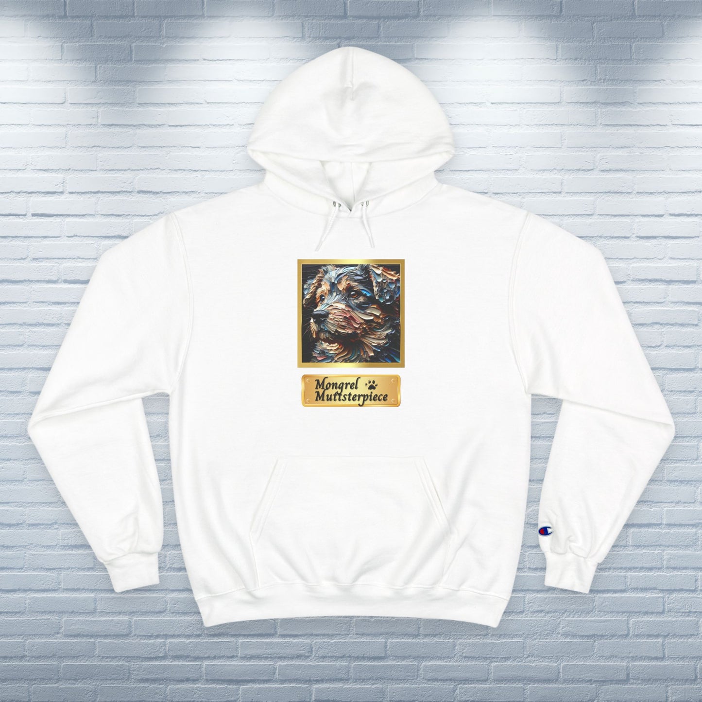 Champion Hoodie Mixed Breed Rescue Dog Mongrel Dogful Gift Pet Apparel Funny Unique Retro Style Pride Fashion Dog Mom Dad Unisex Unique