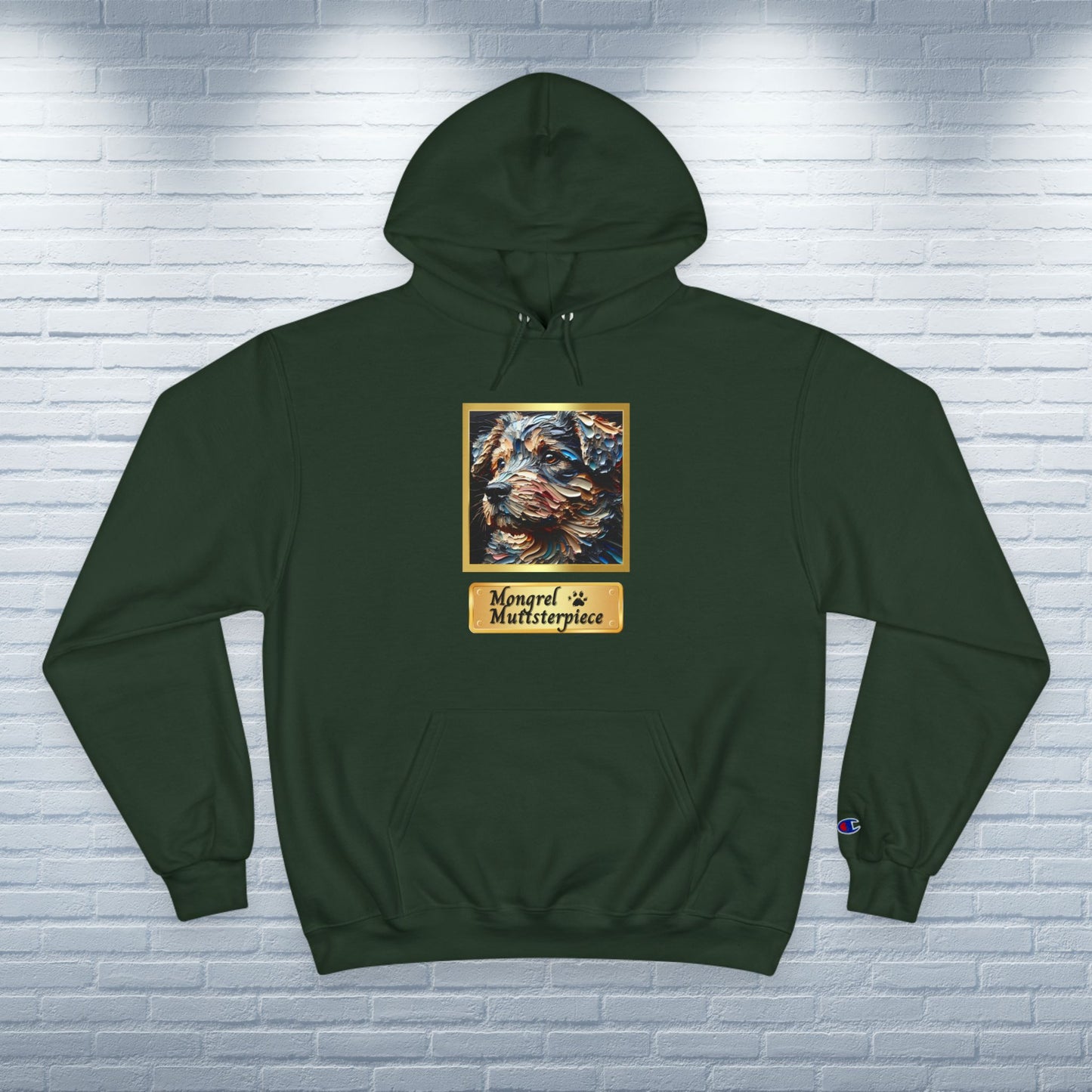Champion Hoodie Mixed Breed Rescue Dog Mongrel Dogful Gift Pet Apparel Funny Unique Retro Style Pride Fashion Dog Mom Dad Unisex Unique