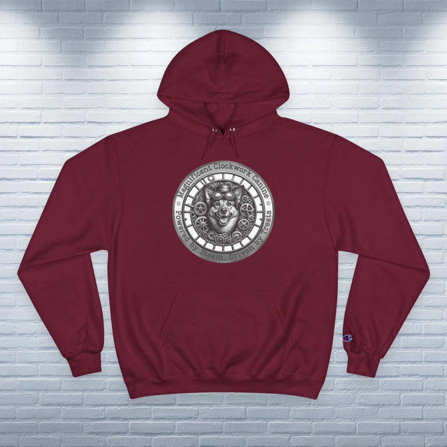Champion Hoodie Mixed Breed Rescue Dog Mongrel Dogful Steampunk Victorian Canine Gift Quirky Pet Apparel Unique Mutt Lover Cat Mom Dad