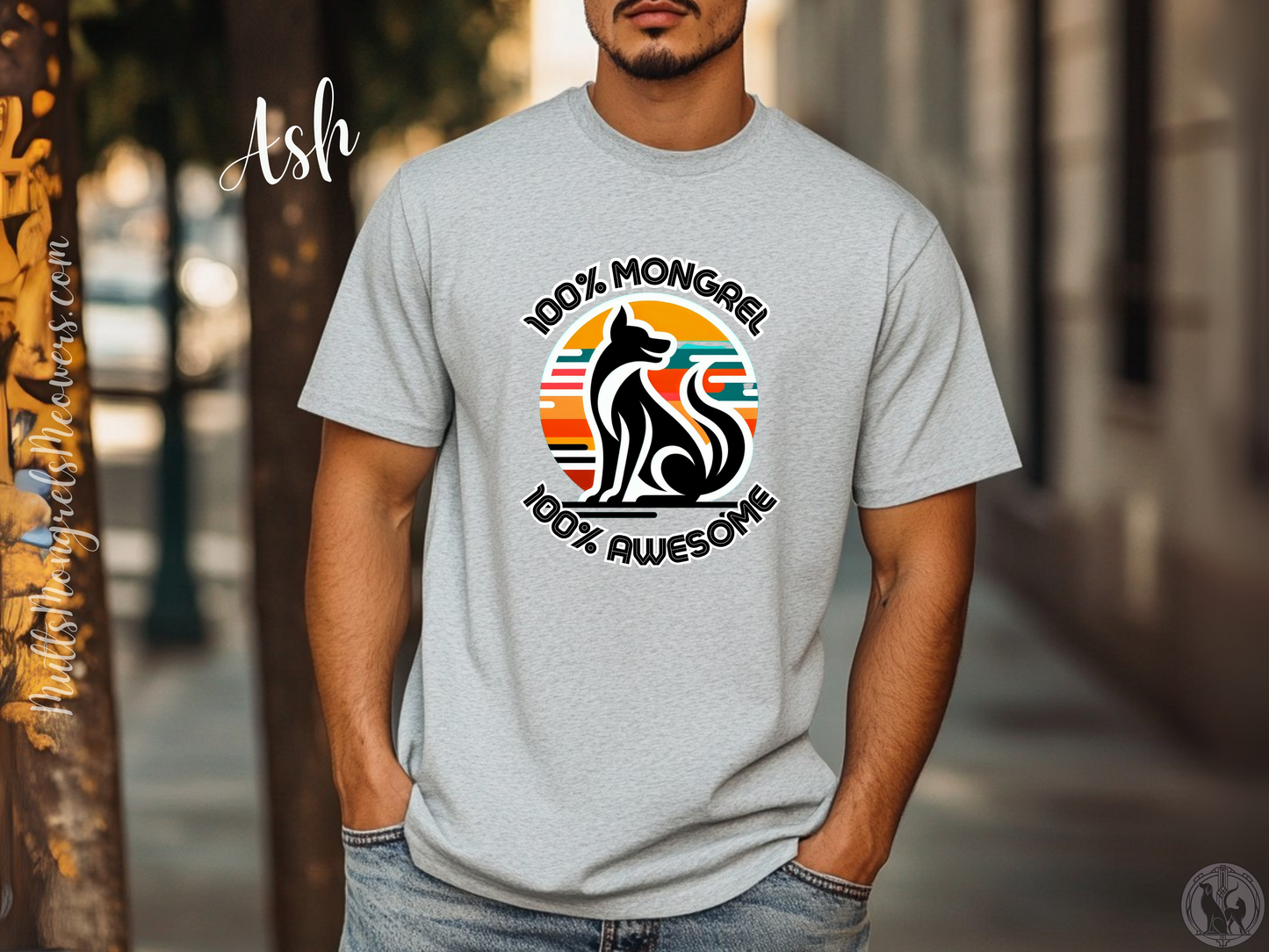 T-Shirt Mixed Breed Dog Tee Funny Retro Style Shirt Dogful Gift Rescue Dog Apparel Unique Dog Theme Unisex Graphic Mongrel Dog Mum Dog Dad