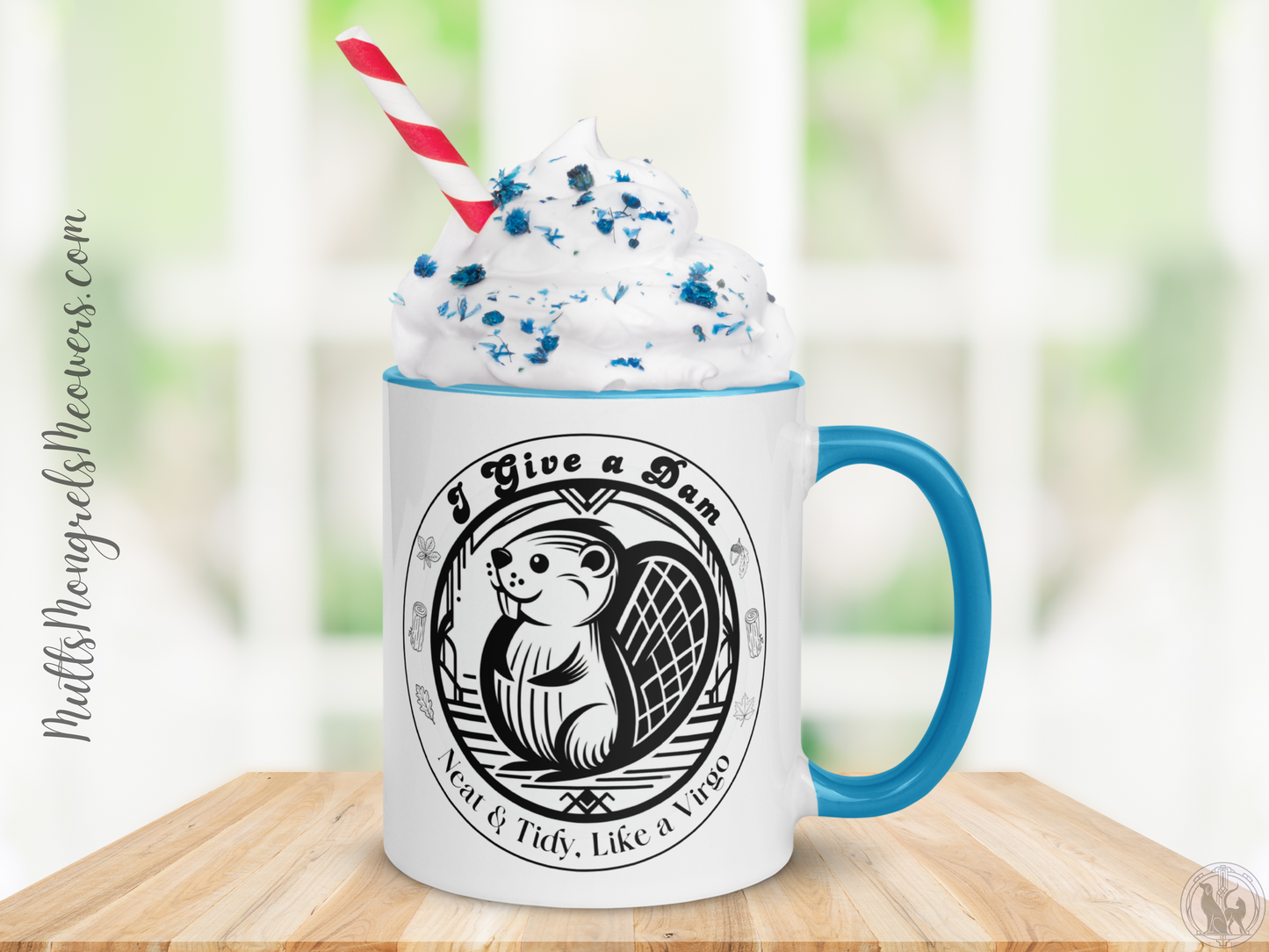 Funny Mug Sarcastic Art Deco Virgo Coffee Cup Astrology Beaver Fall Gift Horoscope Tea Mug Star Sign Drinkware for Animal Lovers Zodiac