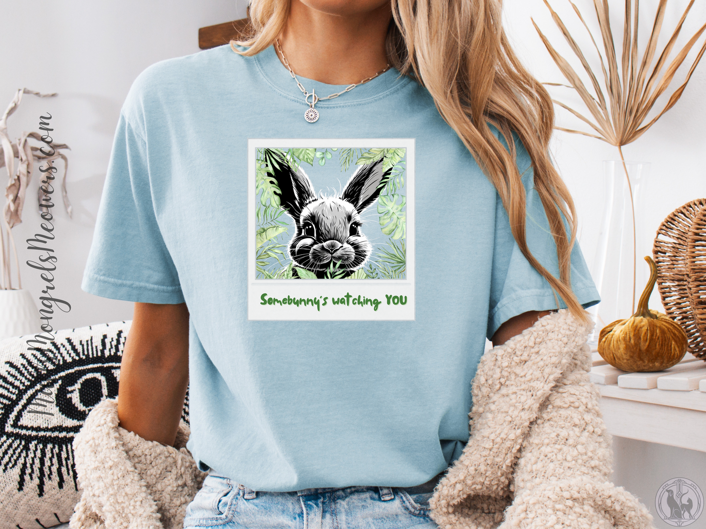 T-Shirt Funny Comfort Colors Bunny Tee Sarcastic Gift Unisex Fit Unique Rabbit Shirt Whimsical Bunniful Humor Summer Animal Lovers Apparel