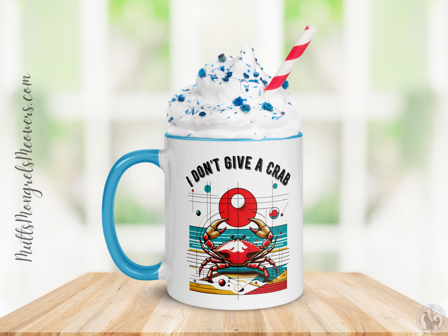 Mug Crabby Cancer Zodiac Pop Art Style Crustacean Astrology Gift Color Inside Cup Horoscope Lover Kitchenware Unique Star Sign Summer Fun