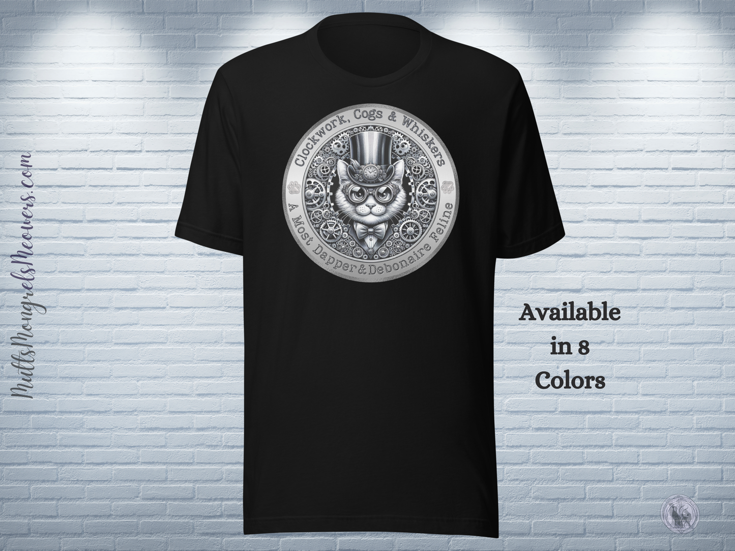 T-Shirt Mixed Breed Steampunk Cat Shirt Feline Lover Gift Victorian Kitty Tee Unique Cat Theme Unisex Catful Pet Apparel Cat mom Cat Dad