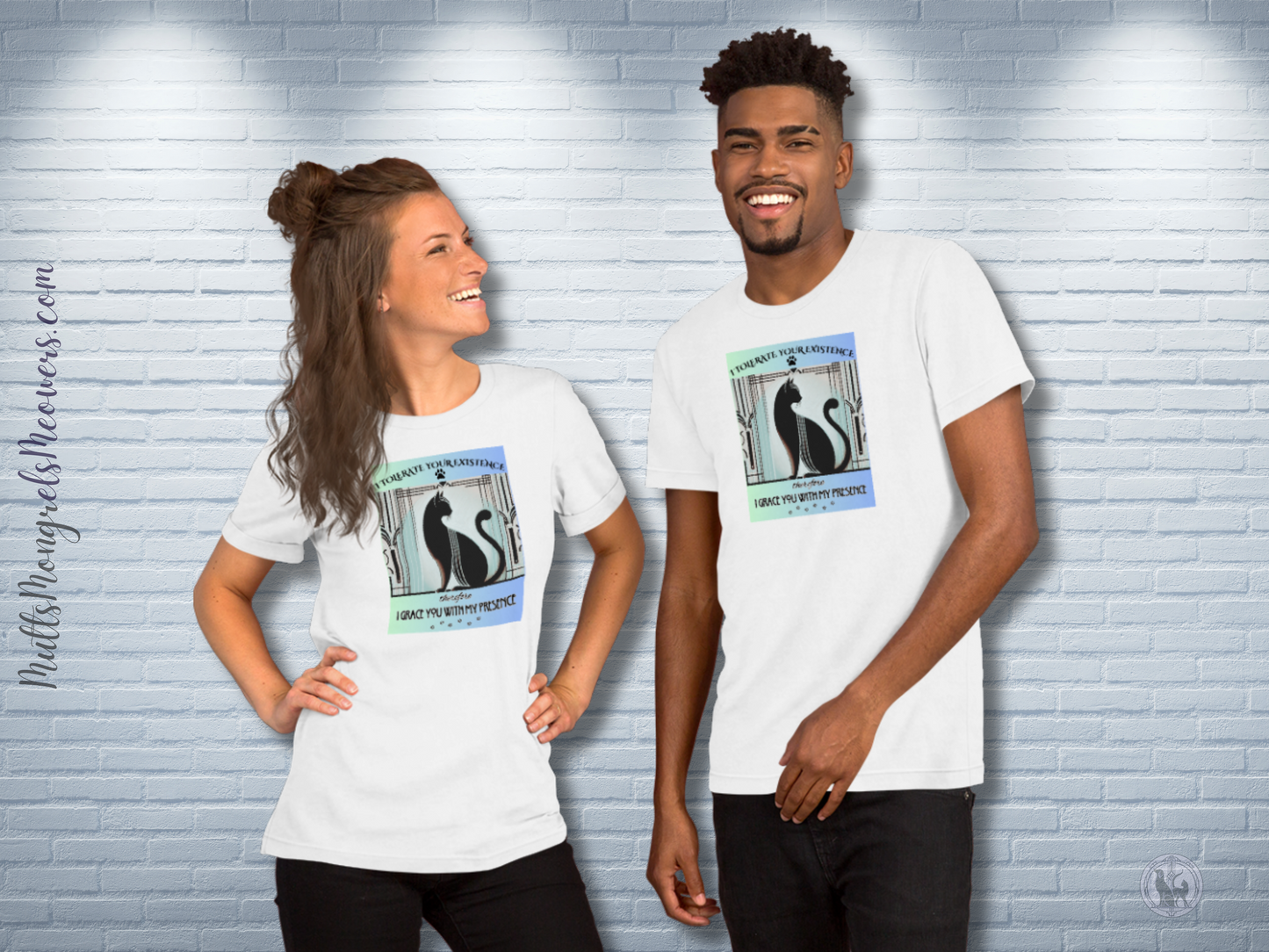 T-Shirt Funny Art Deco Shirt Sarcastic Gift Unisex Fit Unique Cat Whimsical Feline Tee Catful Kitty Humor Apparel Recue Cat Mom Cat Dad