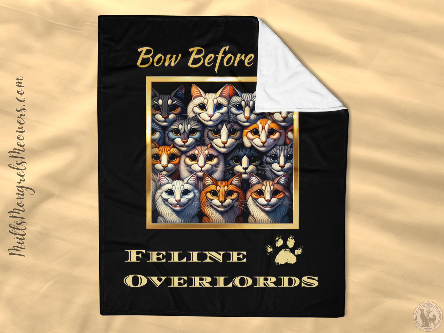 Throw Blanket Catful Proud Cat Mom Rescue Cat Cozy Blanket Sassy Feline Overlords Gift for Cat Lover