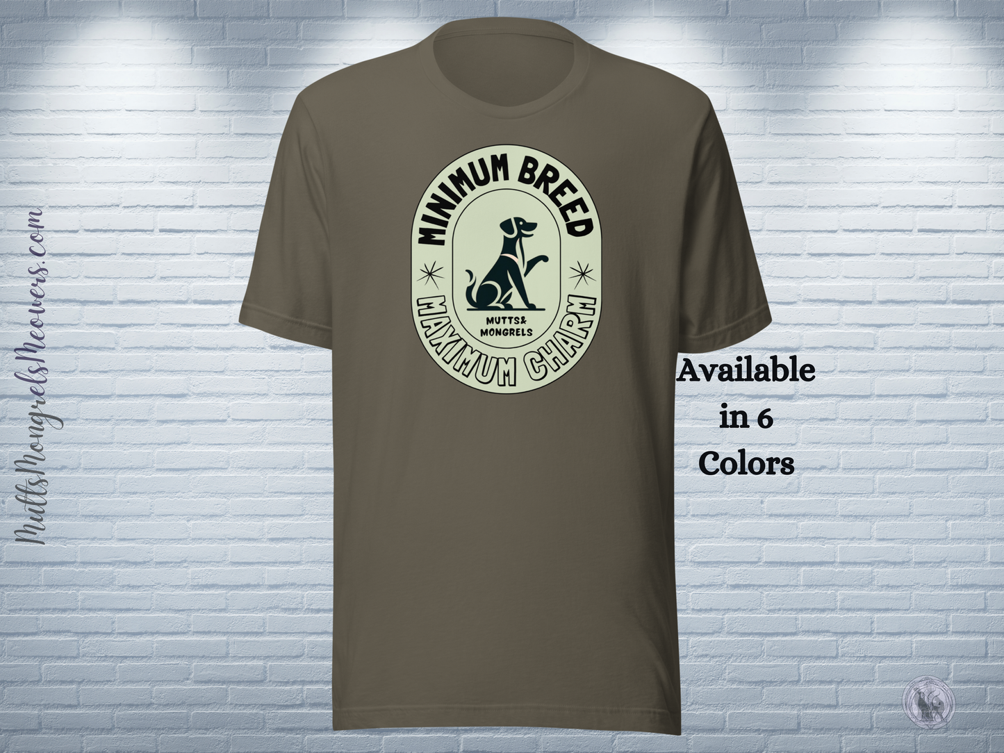 T-Shirt Mixed Breed Dog Humor Tee Rescue Dog Shirt Mutt Pride Apparel Art Deco Dogful Lover Gift Unique Dog Theme Unisex Dog Mom Dog Dad