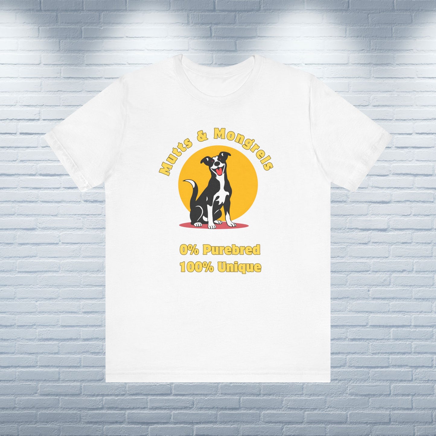 T-Shirt Mixed Breed Mutt Lover Shirt Rescue Dog Tee Funny Dogful Gift Dog Owner Style Unique Theme Unisex Graphic Fit Mongrel Dog Mum Dad