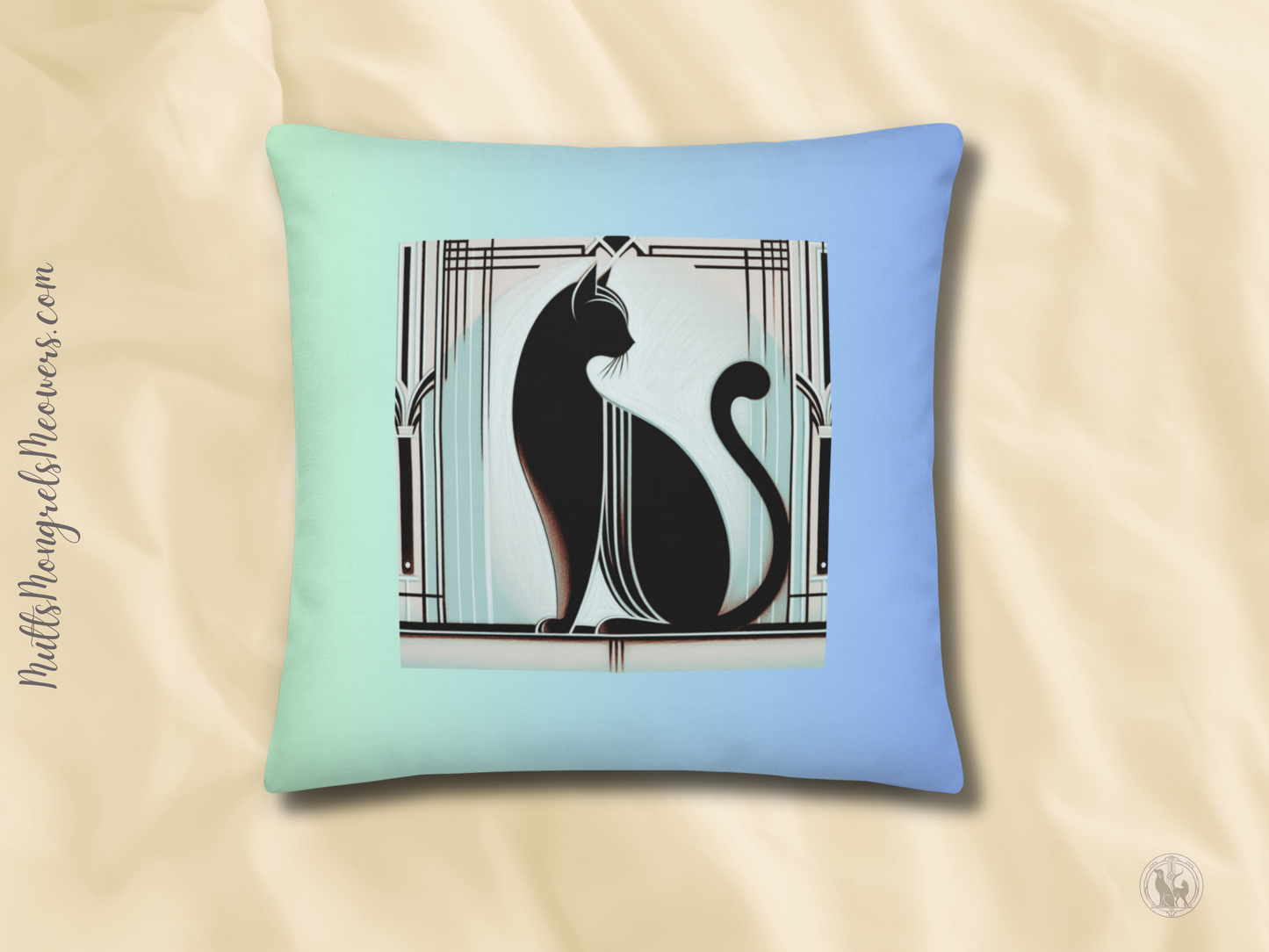 Pillow Art Deco Cat Gift Presence Design For Cat Lovers Rescue Cat Royal Cat Sarcastic Feline Gift Throw Cushion Diva Décor Cat Mom Cat Dad