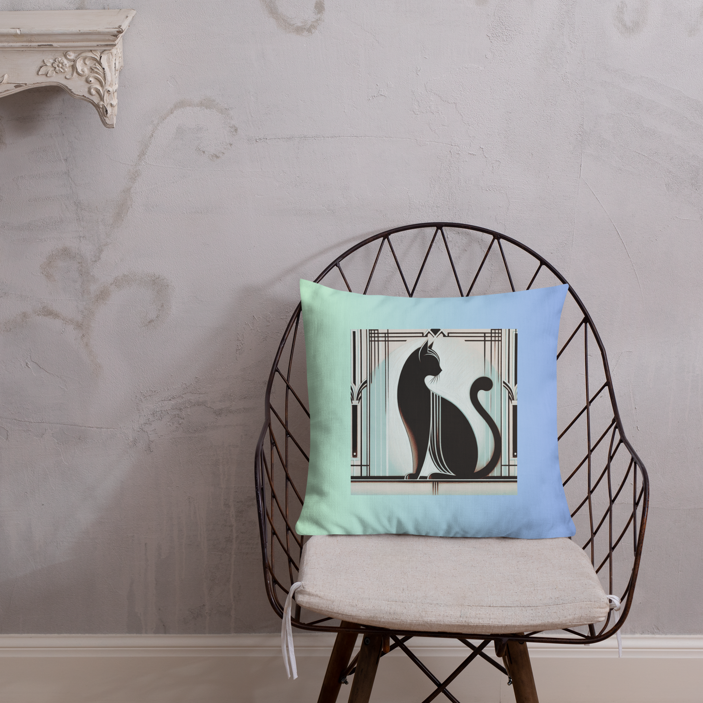Pillow Art Deco Cat Gift Presence Design For Cat Lovers Rescue Cat Royal Cat Sarcastic Feline Gift Throw Cushion Diva Décor Cat Mom Cat Dad
