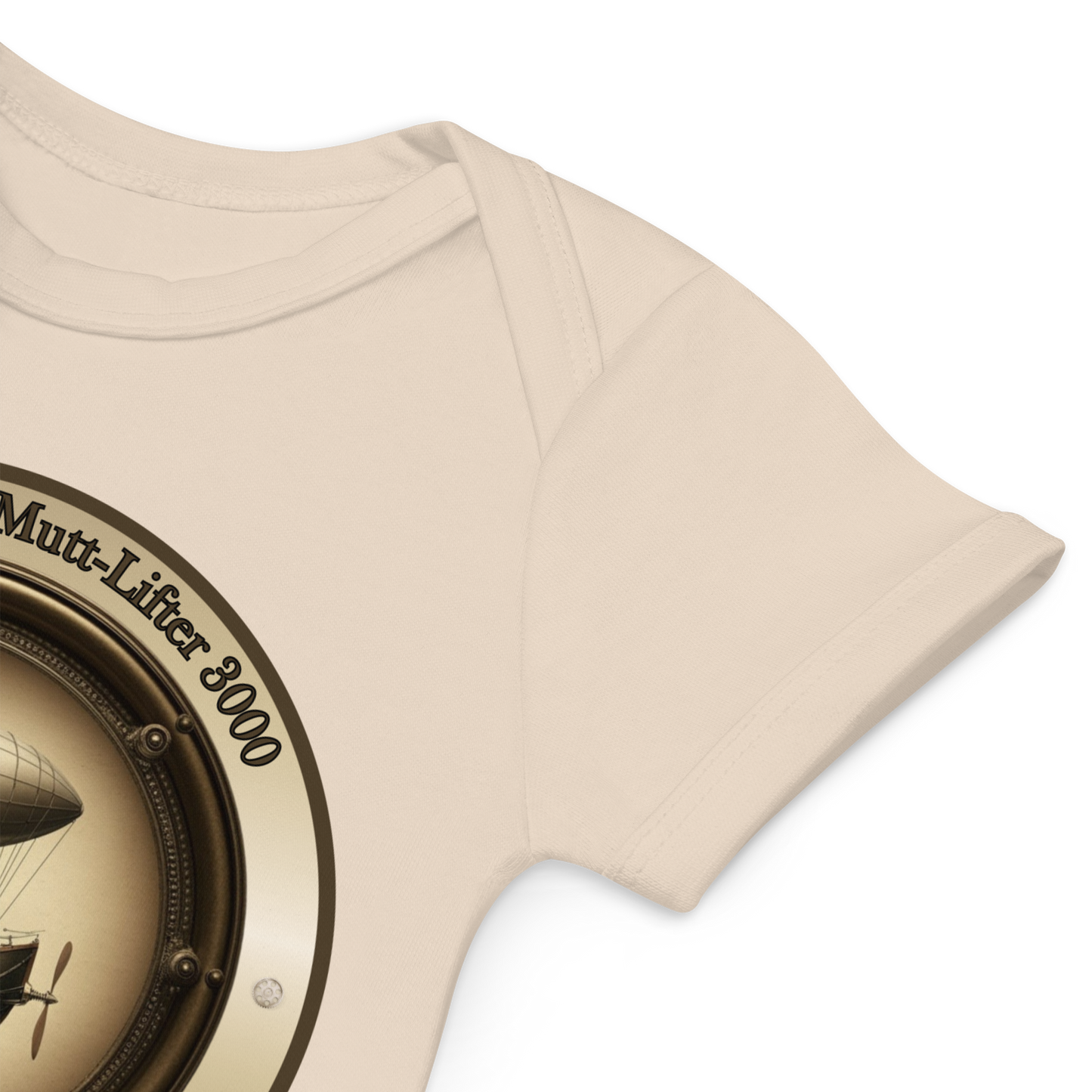 Organic Cotton Baby Bodysuit Steampunk Dog Victorian Style Baby Shower Gift Infant Outfit Quirky Pet Lover Babywear Dog Parent Rescue Dog