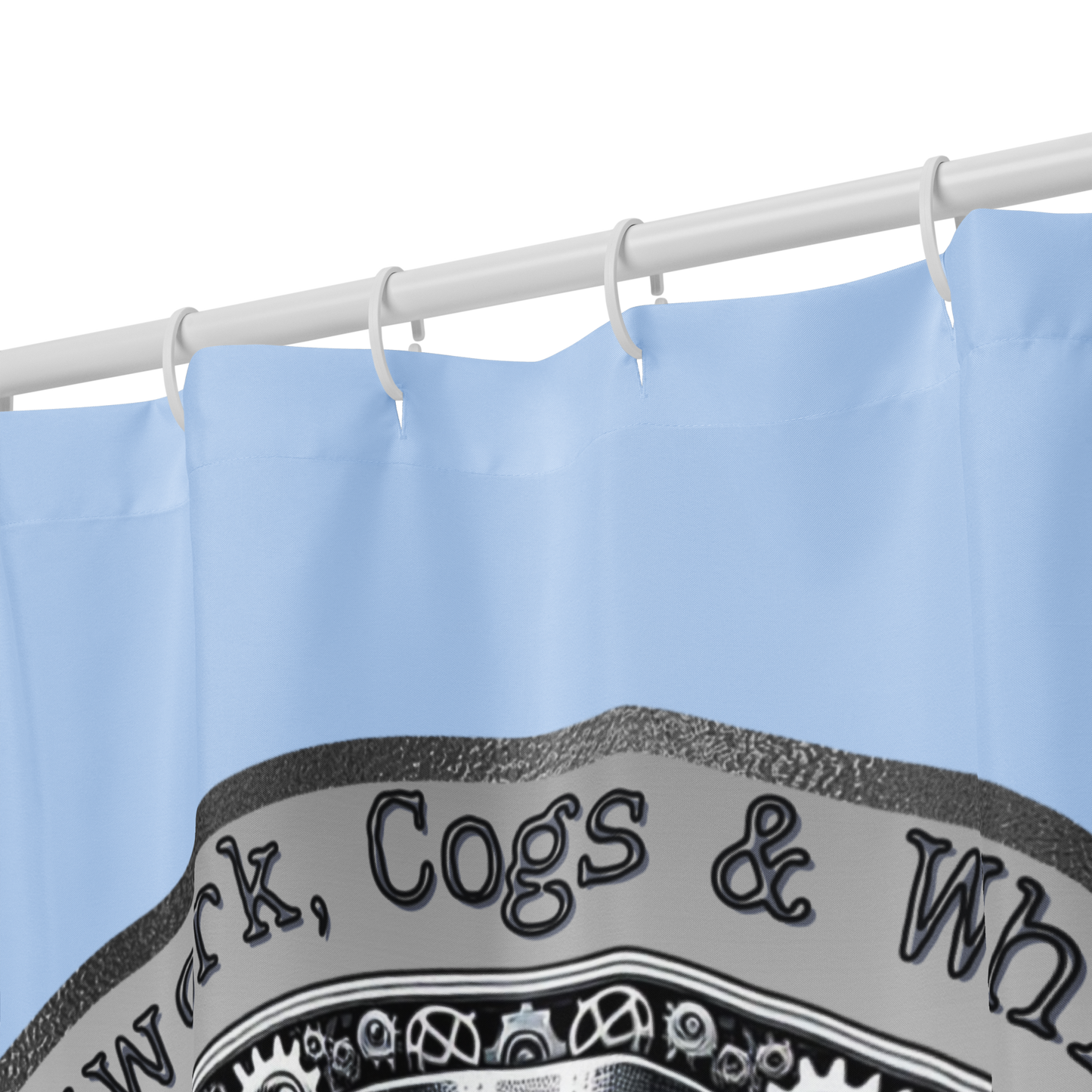 Shower Curtain Steampunk Cat Victorian Style Bathroom Gift Quirky Kitty Design Retro Feline Decor Housewarming Statement Piece Cat Mom Dad