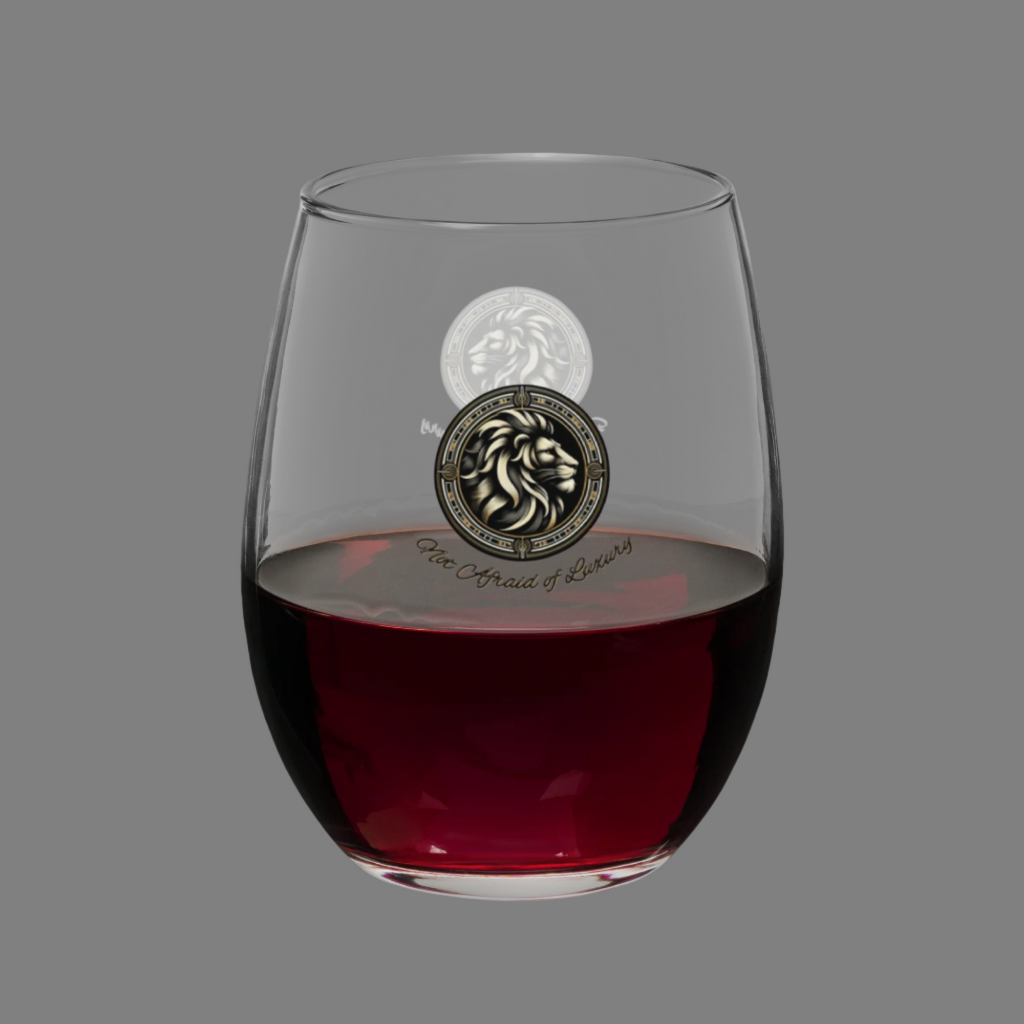 Stemless Wine Glass Funny Sarcastic Lion Cup Astrology Drinkware Leo Gift Bold Horoscope Glass Luxury Star Sign Animal Lovers Unique Zodiac