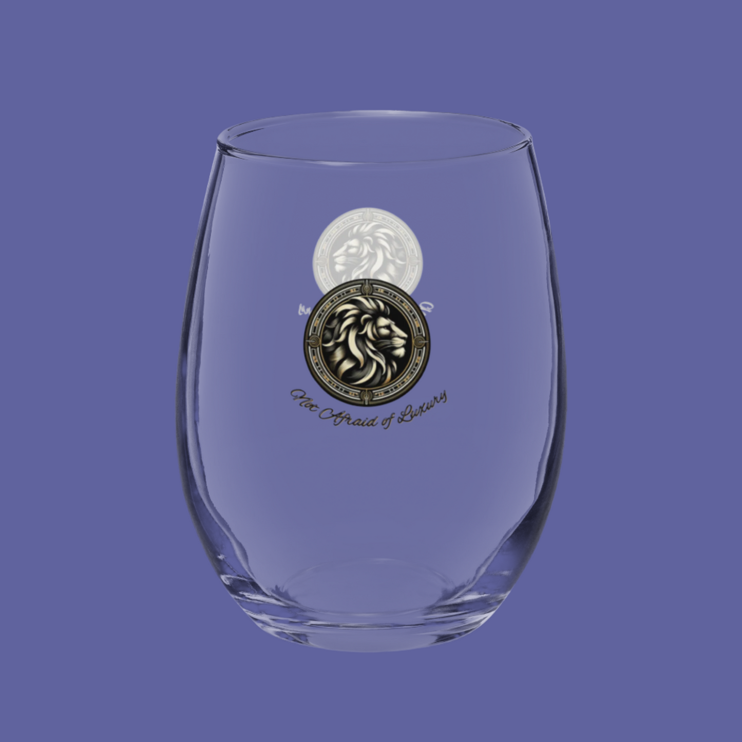 Stemless Wine Glass Funny Sarcastic Lion Cup Astrology Drinkware Leo Gift Bold Horoscope Glass Luxury Star Sign Animal Lovers Unique Zodiac
