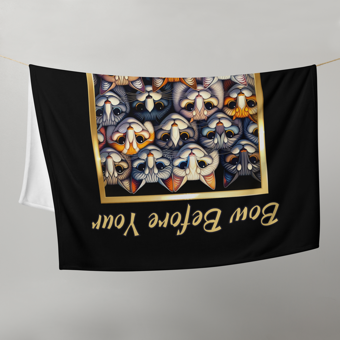 Throw Blanket Catful Proud Cat Mom Rescue Cat Cozy Blanket Sassy Feline Overlords Gift for Cat Lover