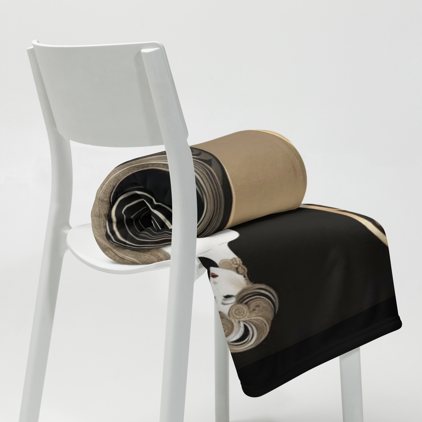 Elegant Art Deco Throw Blanket: Stylish Home Decor Not Only for Libra and Astrology Lovers