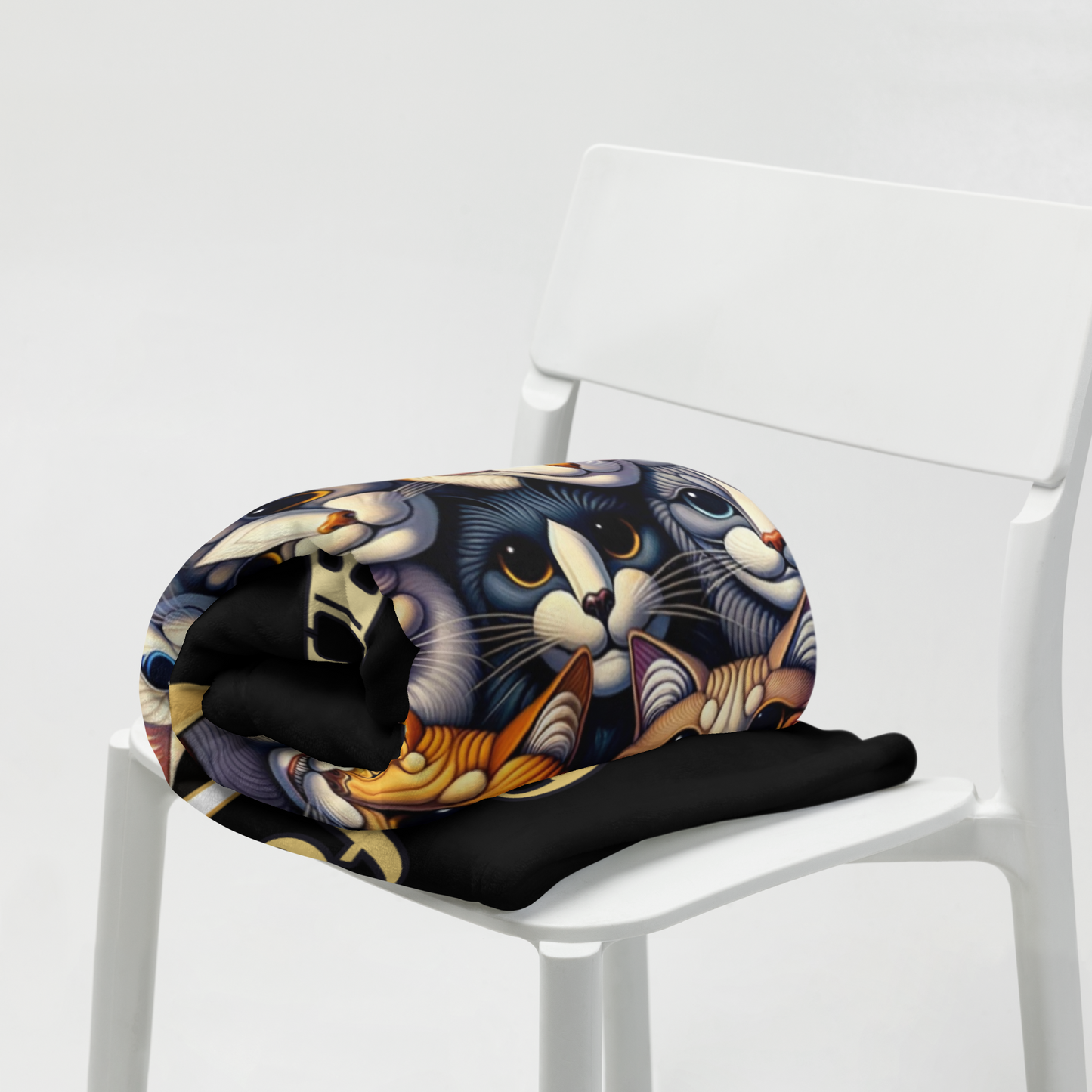Throw Blanket Catful Proud Cat Mom Rescue Cat Cozy Blanket Sassy Feline Overlords Gift for Cat Lover