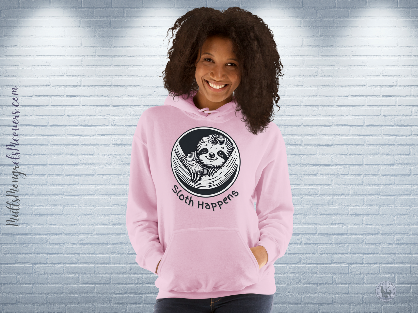 Unisex Hoodie Funny Sloth Top Art Deco Sarcastic Gift for Animal Lovers Unisex Gildan Hoodie Whimsical Humor Relaxing Lazy Vibes Loungewear