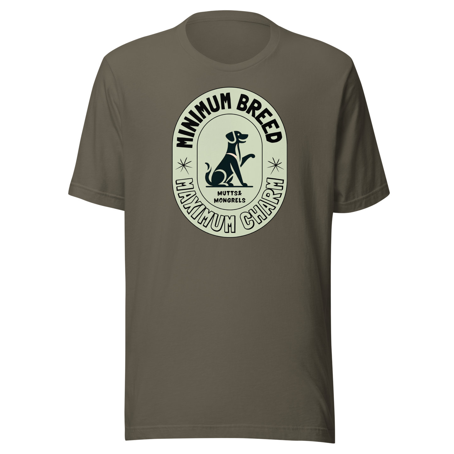 T-Shirt Mixed Breed Dog Humor Tee Rescue Dog Shirt Mutt Pride Apparel Art Deco Dogful Lover Gift Unique Dog Theme Unisex Dog Mom Dog Dad