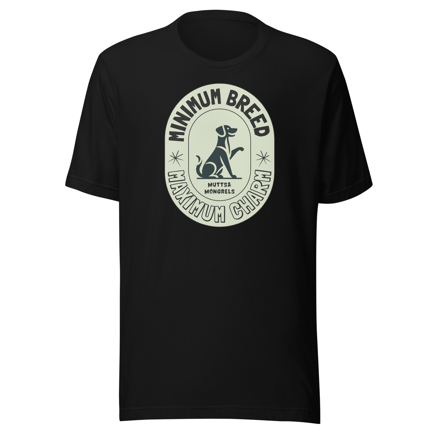 T-Shirt Mixed Breed Dog Humor Tee Rescue Dog Shirt Mutt Pride Apparel Art Deco Dogful Lover Gift Unique Dog Theme Unisex Dog Mom Dog Dad