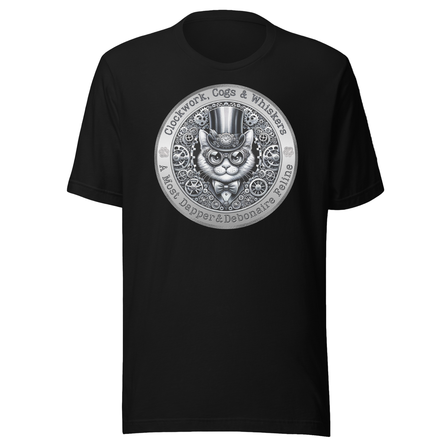 T-Shirt Mixed Breed Steampunk Cat Shirt Feline Lover Gift Victorian Kitty Tee Unique Cat Theme Unisex Catful Pet Apparel Cat mom Cat Dad