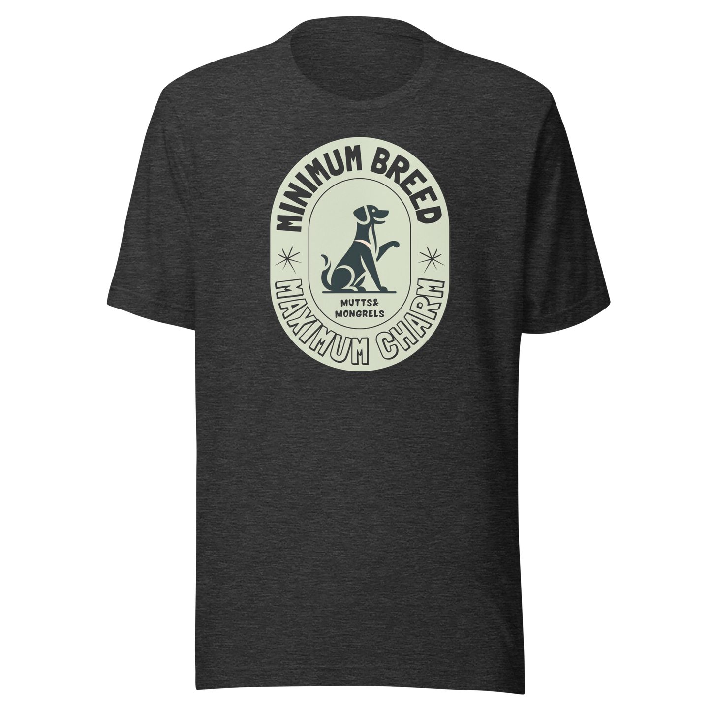 T-Shirt Mixed Breed Dog Humor Tee Rescue Dog Shirt Mutt Pride Apparel Art Deco Dogful Lover Gift Unique Dog Theme Unisex Dog Mom Dog Dad