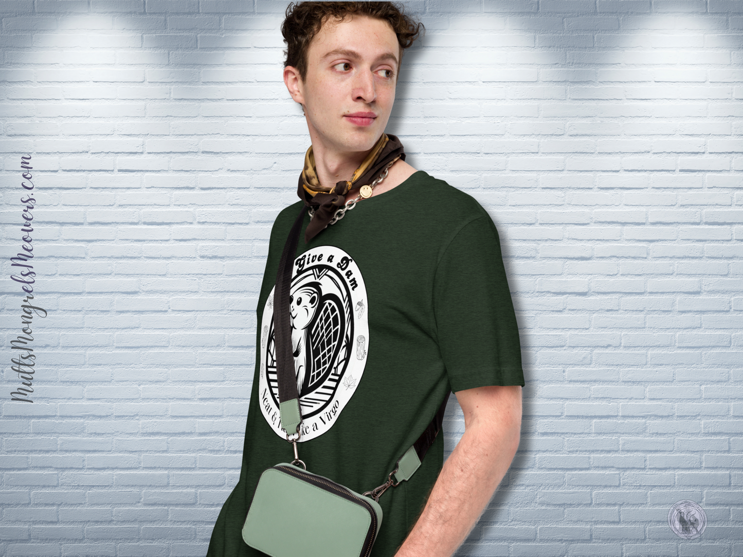 Unisex T-shirt Funny Sarcastic Art Deco Virgo Shirt Astrology Apparel Beaver Fall Gift Horoscope Tee Star Sign Top for Animal Lovers Zodiac