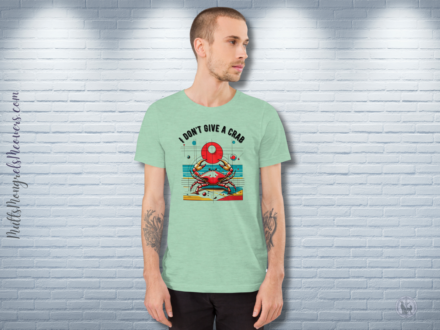 T-shirt Unisex Fit Funny Sarcastic Unique Crabby Pop Art Crab Shirt Quirky Crustacean Gift Retro Astrology Cancer Star Sign Zodiac Lovers