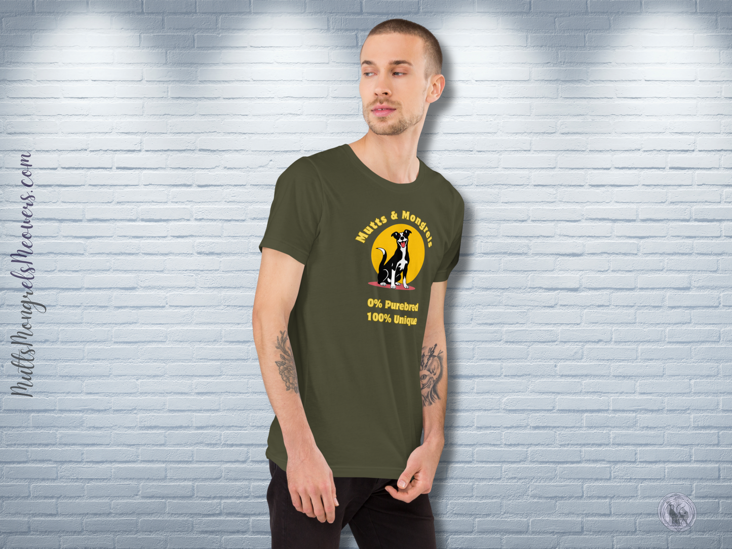 T-Shirt Mixed Breed Mutt Lover Shirt Rescue Dog Tee Funny Dogful Gift Dog Owner Style Unique Theme Unisex Graphic Fit Mongrel Dog Mum Dad