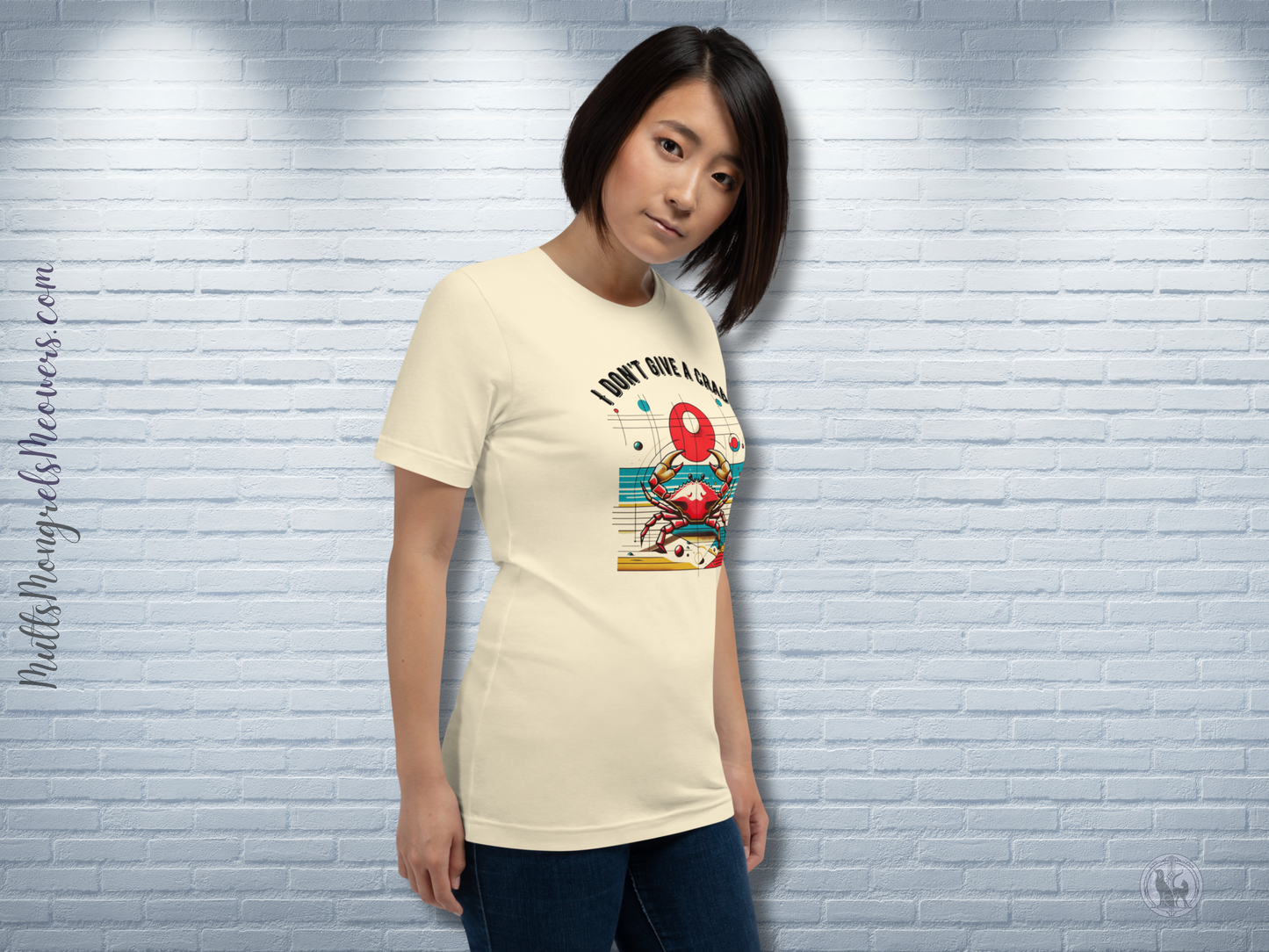 T-shirt Unisex Fit Funny Sarcastic Unique Crabby Pop Art Crab Shirt Quirky Crustacean Gift Retro Astrology Cancer Star Sign Zodiac Lovers