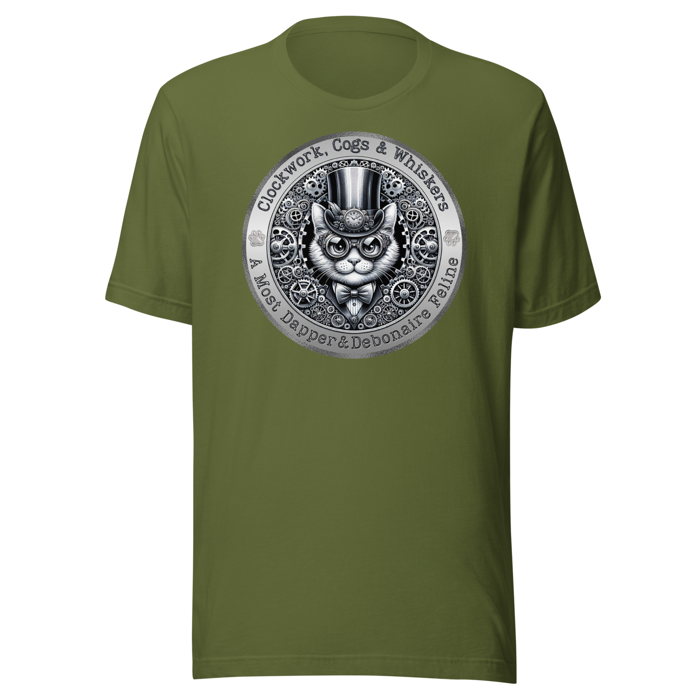 T-Shirt Mixed Breed Steampunk Cat Shirt Feline Lover Gift Victorian Kitty Tee Unique Cat Theme Unisex Catful Pet Apparel Cat mom Cat Dad