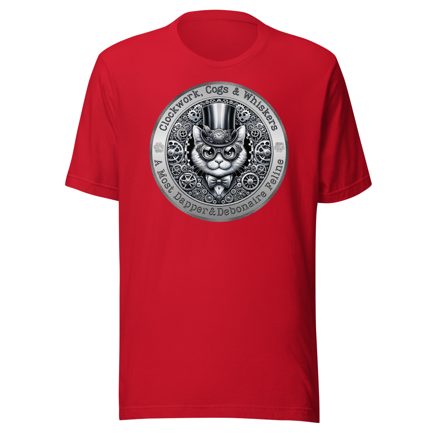 T-Shirt Mixed Breed Steampunk Cat Shirt Feline Lover Gift Victorian Kitty Tee Unique Cat Theme Unisex Catful Pet Apparel Cat mom Cat Dad