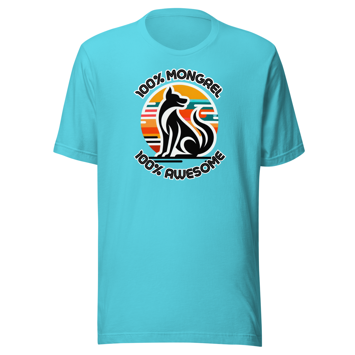 T-Shirt Mixed Breed Dog Tee Funny Retro Style Shirt Dogful Gift Rescue Dog Apparel Unique Dog Theme Unisex Graphic Mongrel Dog Mum Dog Dad