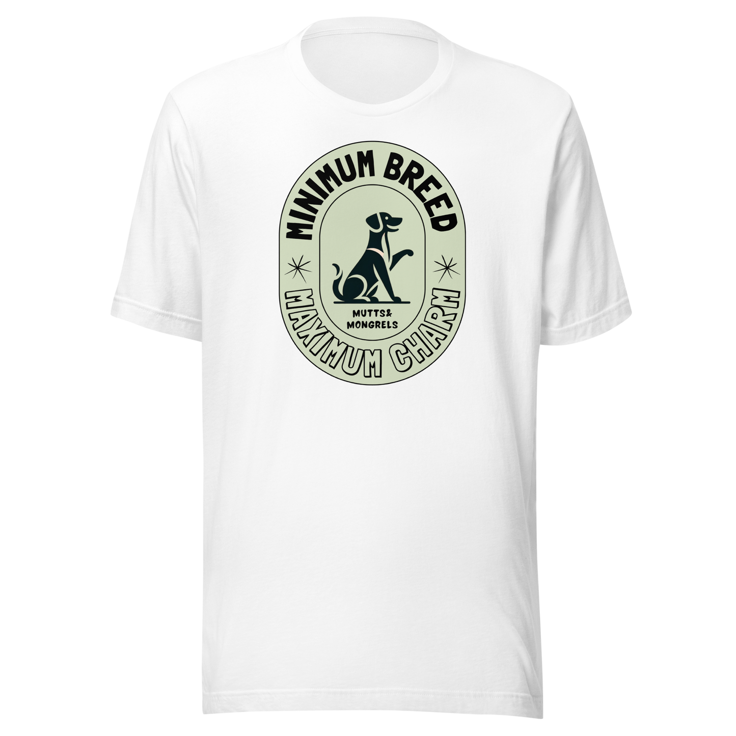 T-Shirt Mixed Breed Dog Humor Tee Rescue Dog Shirt Mutt Pride Apparel Art Deco Dogful Lover Gift Unique Dog Theme Unisex Dog Mom Dog Dad