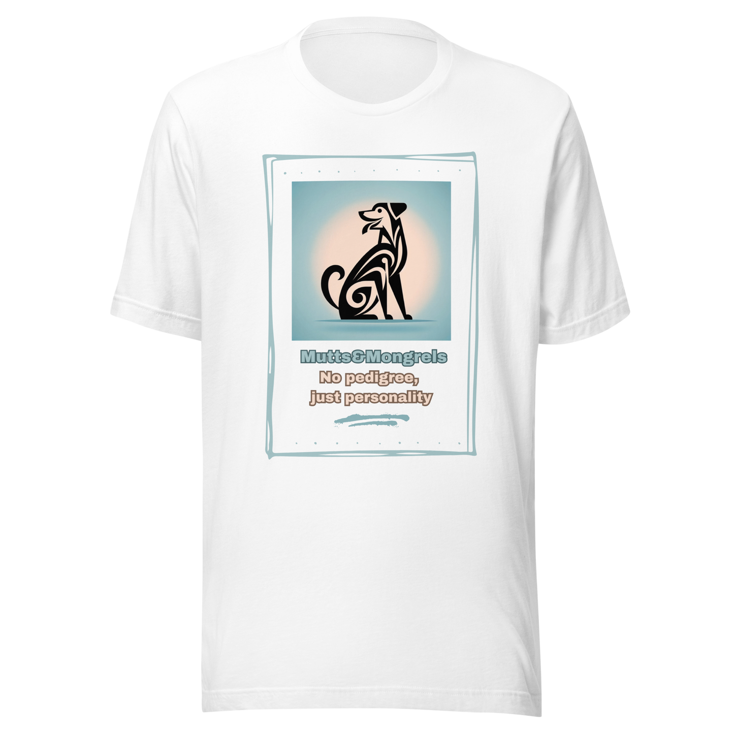 T-Shirt Funny Dog Tee Rescue Dog Shirt Mixed Breed Dogful Apparel Quirky Art Deco Style Unique Theme Unisex Graphic mongrel Mutt Dog Mom Dad