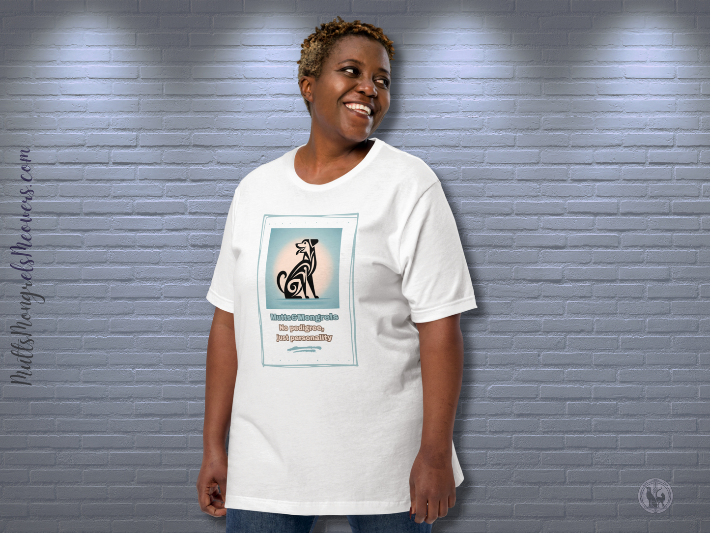 T-Shirt Funny Dog Tee Rescue Dog Shirt Mixed Breed Dogful Apparel Quirky Art Deco Style Unique Theme Unisex Graphic mongrel Mutt Dog Mom Dad