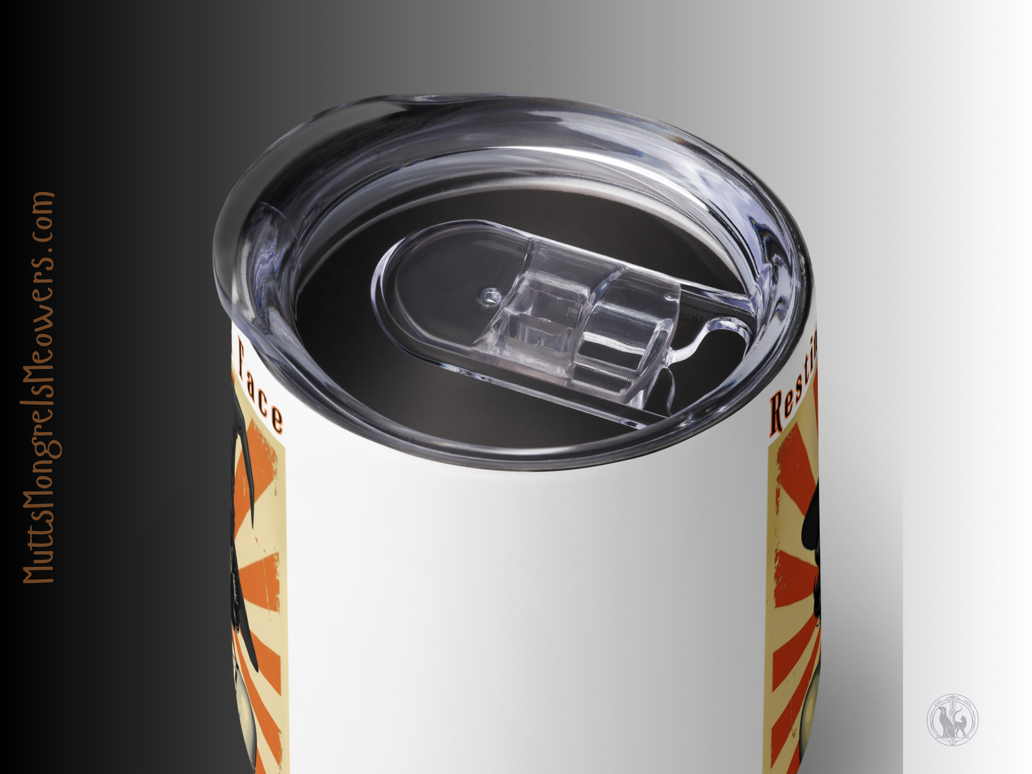 Funny Retro Wine Tumbler - Halloween Gift for Sassy Women