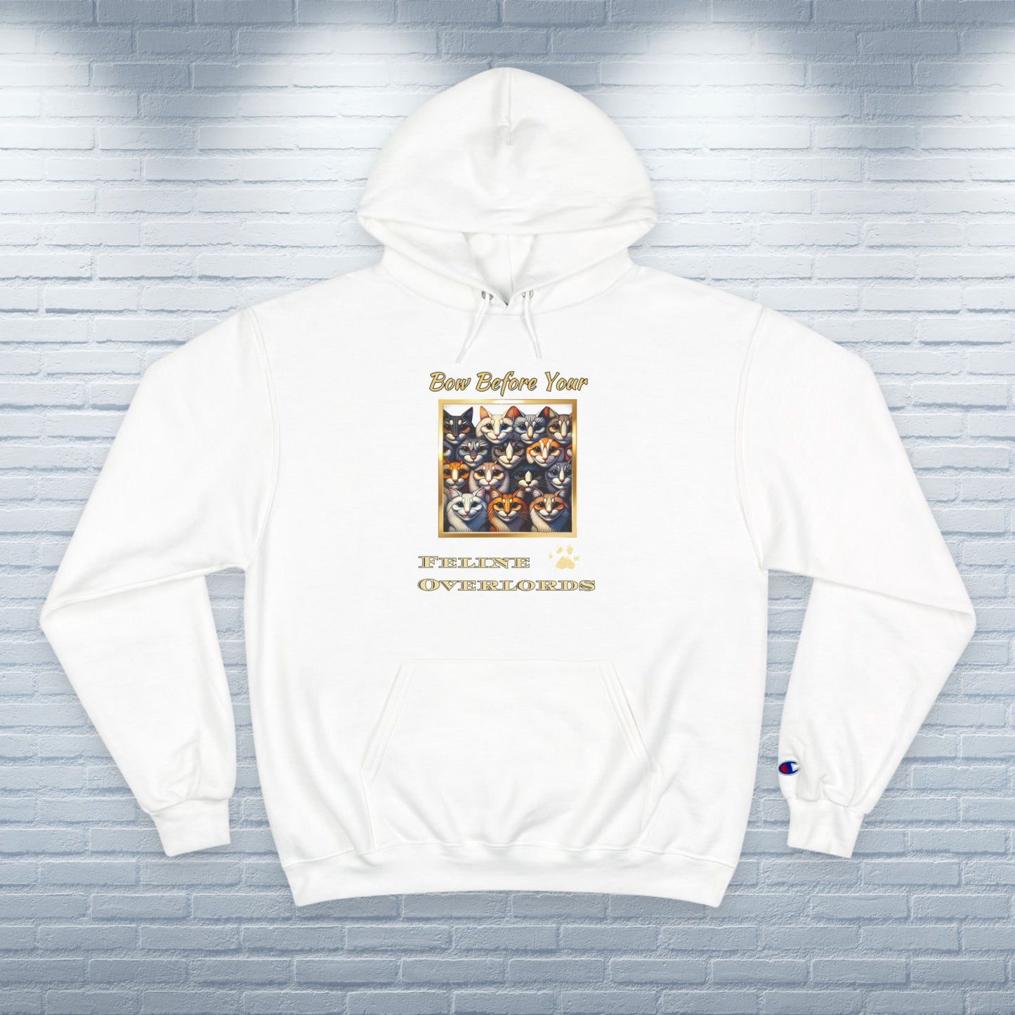 Champion Hoodie Rescue Cat Lover Feline Catful Gift Quirky Pet Apparel Funny Unique Retro Style Cat Pride Fashion Cat Mom Dad Unisex Unique
