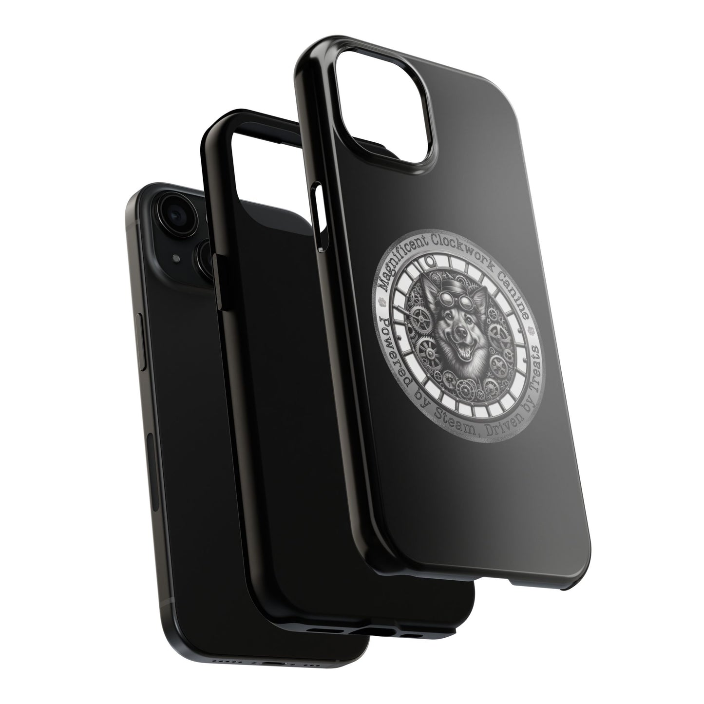 Clockwork Canine – Steampunk Dog Phone Case