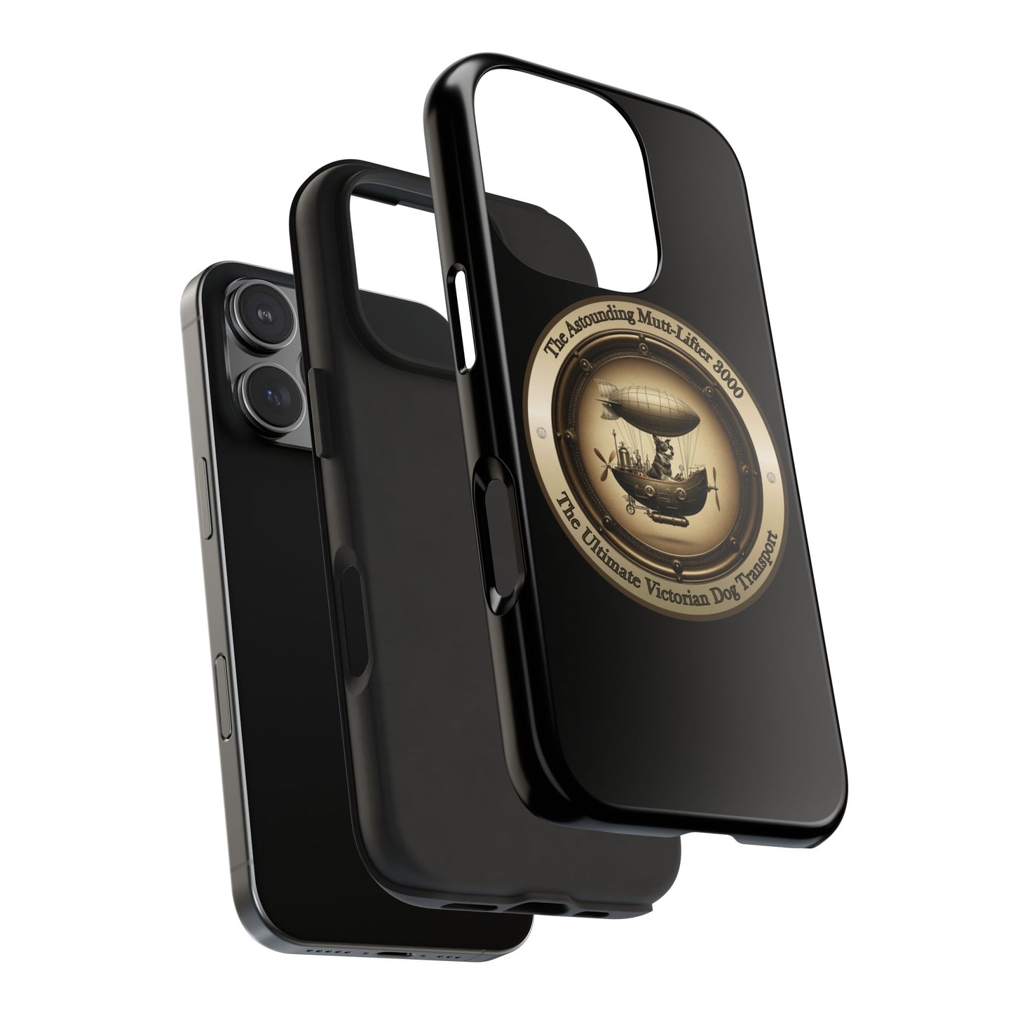 The Astounding Mutt-Lifter 3000 – Steampunk Dog Phone Case