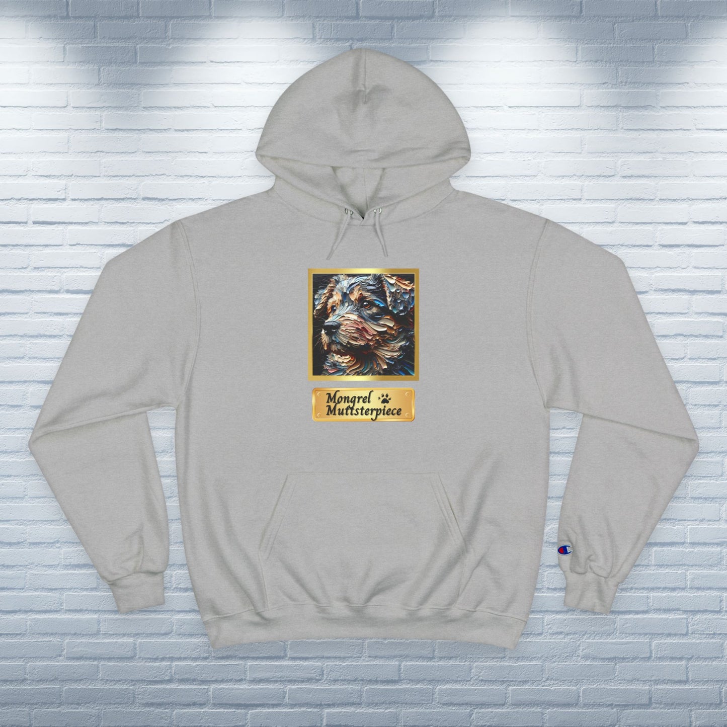 Champion Hoodie Mixed Breed Rescue Dog Mongrel Dogful Gift Pet Apparel Funny Unique Retro Style Pride Fashion Dog Mom Dad Unisex Unique