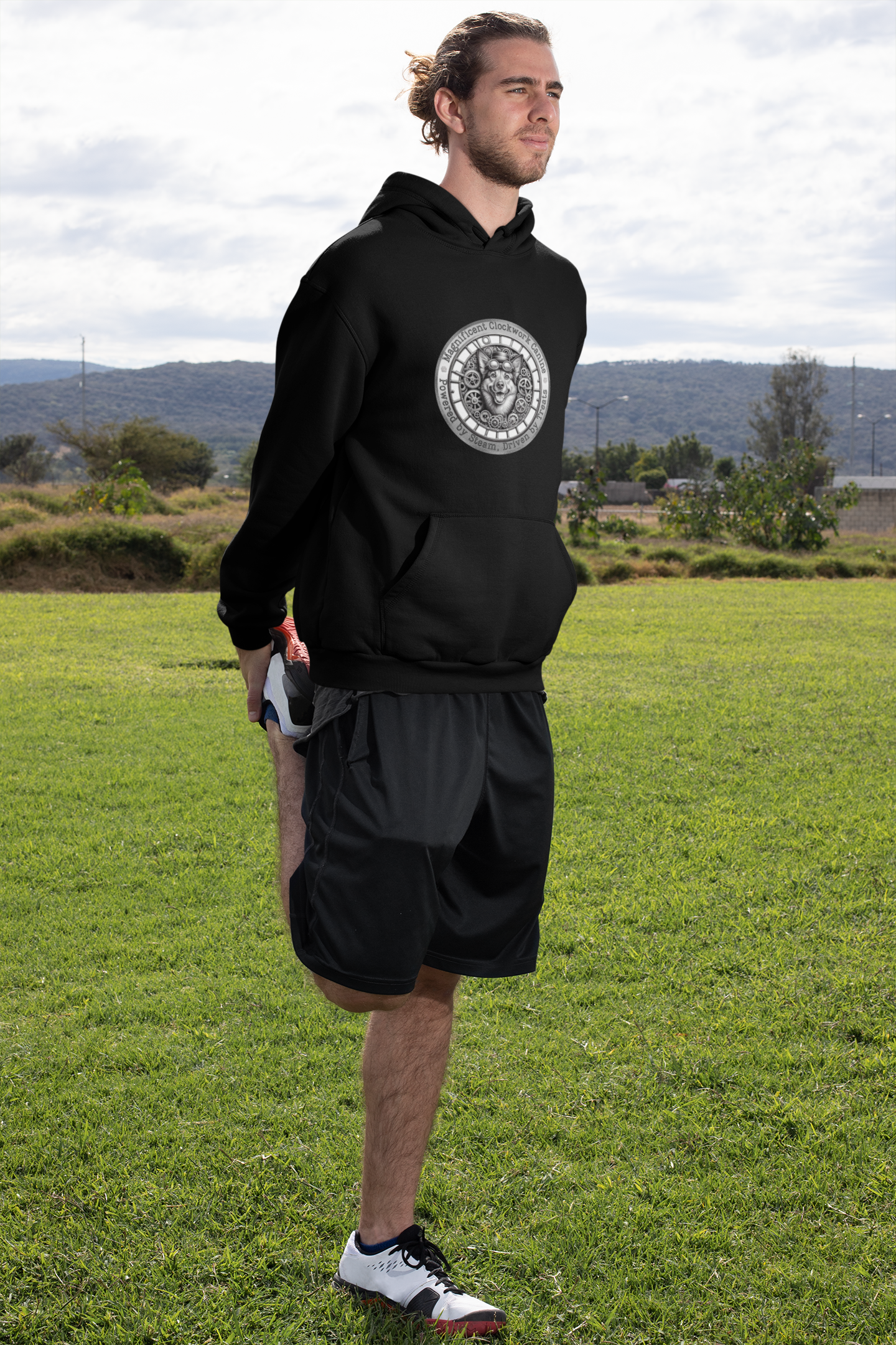 Champion Hoodie Mixed Breed Rescue Dog Mongrel Dogful Steampunk Victorian Canine Gift Quirky Pet Apparel Unique Mutt Lover Cat Mom Dad