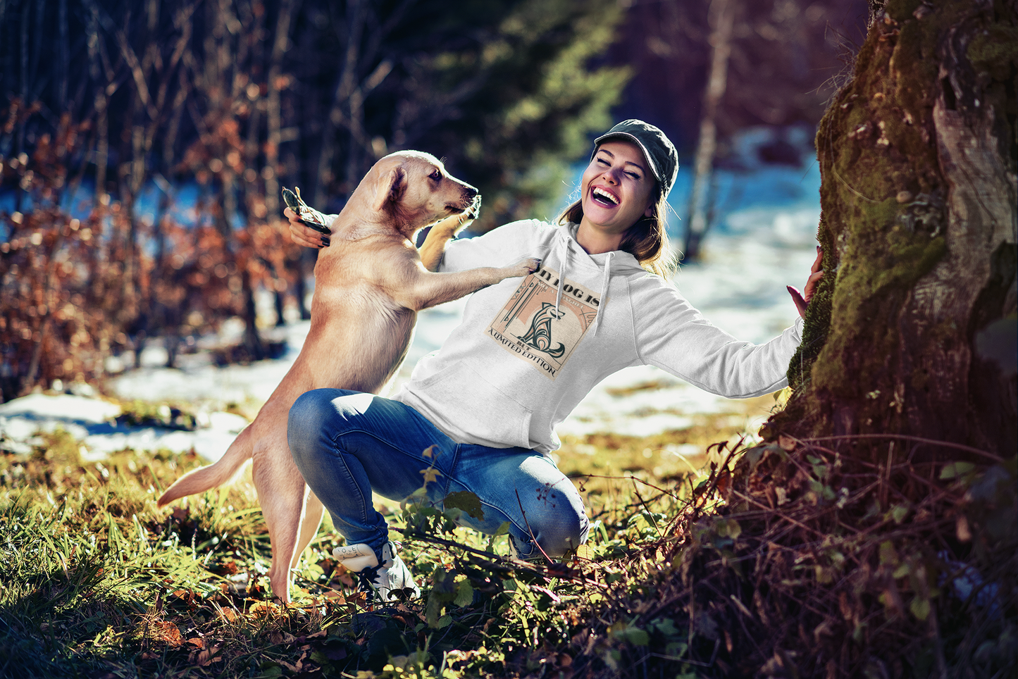 Dog Lover's Casual Champion Hoodie - Unisex Fashion Limited Edition Mongrel, Champion Hoodie, Mixed Breed Apparel, Rescue Dog Hoodie, Dogful Hoodie