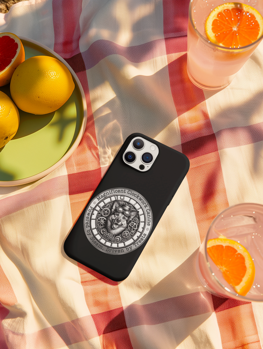 Clockwork Canine – Steampunk Dog Phone Case